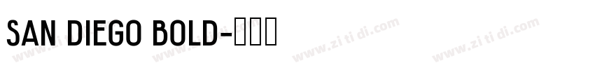 San Diego Bold字体转换